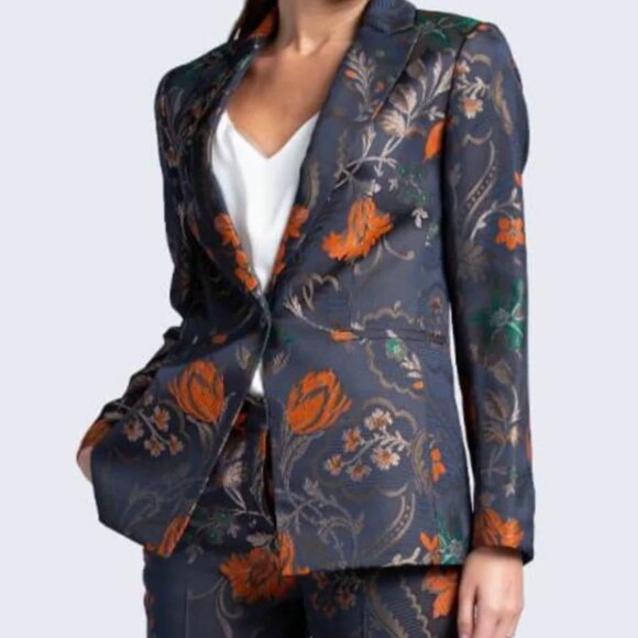 Theory Jacquard Floral Blazer - Picture 4 of 4